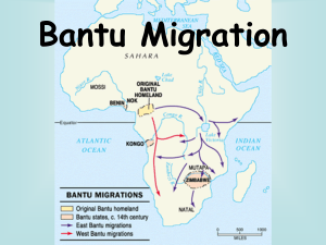 bantu migration - pp