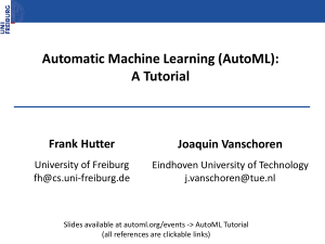 Automatic Machine Learning (AutoML)