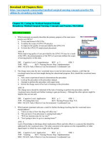Medical-Surgical Nursing Concepts & Practice 5th Edition by Stromberg Test Bank