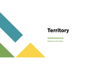 Notes on Territory