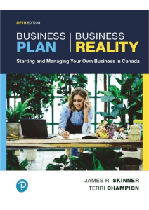 Business Plan, Business Reality, Fifth Edition