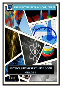 Pre-IGCSE Physics year 9 course book 230306 170732