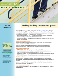OSHA walking-working surfaces
