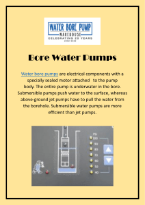Bore Water Pumps