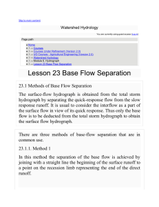 Base flow separation