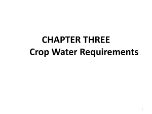 Chapter 3 Crop water requirements - Copy