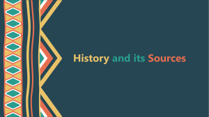History and its sources