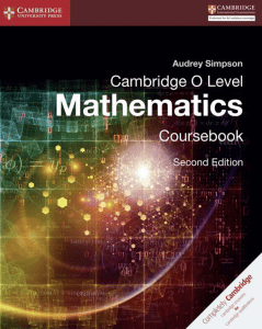 cambridge o level mathematics second edition public