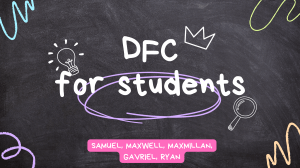DFC FOR STUDENTS