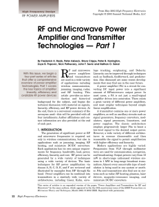 RF&MicrowavePowerAmp&XMTRs