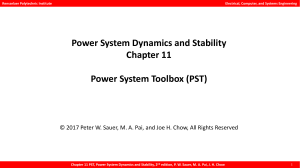 ECE576 Lecture Chapter 11 Joe Chow