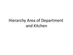 UNIT-2-Hierarchy Area of Department and Kitchen