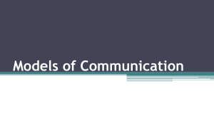 2. Models of Communication