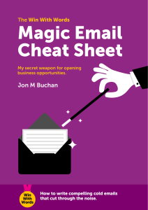 Magic Email Cheat Sheet