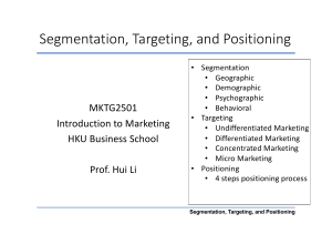 Lecture6-Formulating Customer Driven Strategy