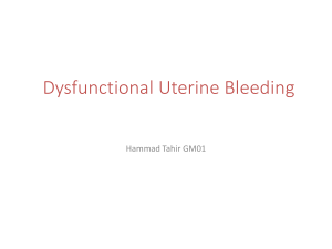 Disfunctional uterine Bleeding