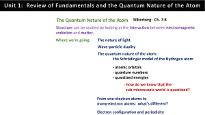 chm135 - quantum notes