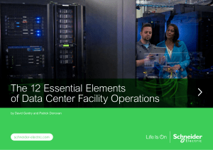 The 12 Essential Elements Data Center Facility Operations