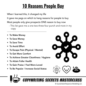10-Reasons-People-Buy Cheat Sheet
