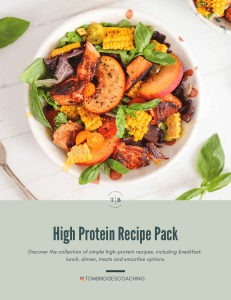 Recipe Guide - High Protein