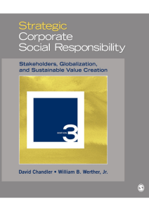 Strategic Corporate Social Responsibilit