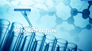 [CHEM] Chapter 6.2 - Redox Reaction