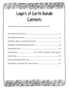 Layers of Earth BUNDLE