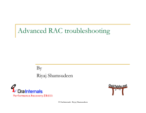 advanced rac troubleshooting rmoug 2010 ppt