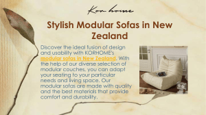 Stylish Modular Sofas in New Zealand