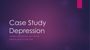 Case study Depression (1)