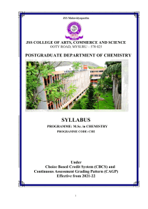 JSS PG Chemistry 2021-22 Syllabus final