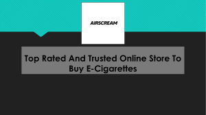 The Most Trusted Place To Buy E Cigarettes Online