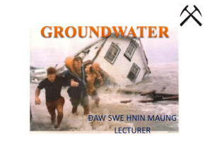swe hnin maung GROUNDWATER