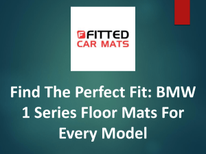 Durable BMW 1 Series Floor Mats For All-Weather Protection