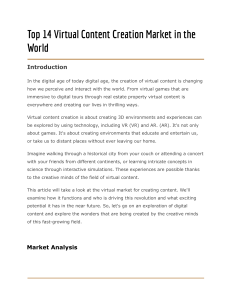 Virtual Content Creation Market