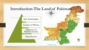 Introduction-The Land of Pakistan