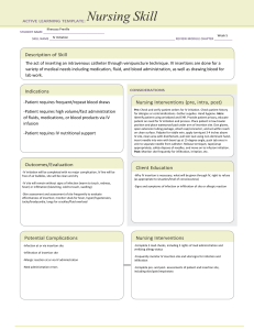 Active Learning Template- IV initiation