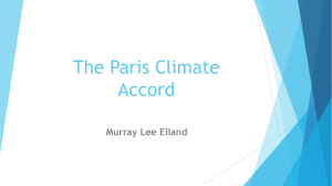 The Paris Climate Accord