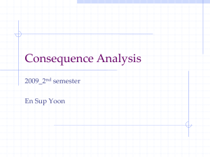 Consequence Analysis Formulas