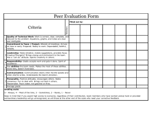  peer evaluation form earth science