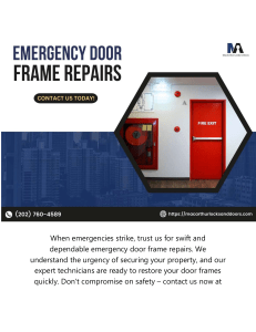 MacArthur Locks & Doors - Emergency Door Frame Repairs Doc