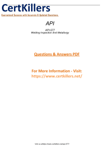 API-577 sample question