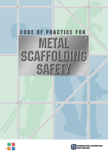 Code of Practice Metal Scaffolding Safety