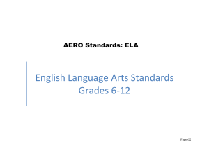 AERO-ELA Secondary (Grades 6 -12)