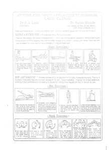Physiotherapy exercises chart-India Dr. Laud-Harish Bhende