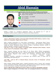 Abid Hussain CV 2023