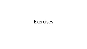 Exercises 3