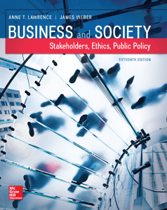 Business and society stakeholders ethics public policy - 15 edition