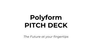 Polyform Pitch Deck