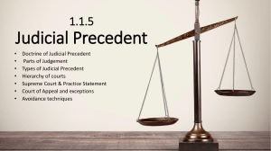 1.1.5 - JUDICIAL PRECEDENT